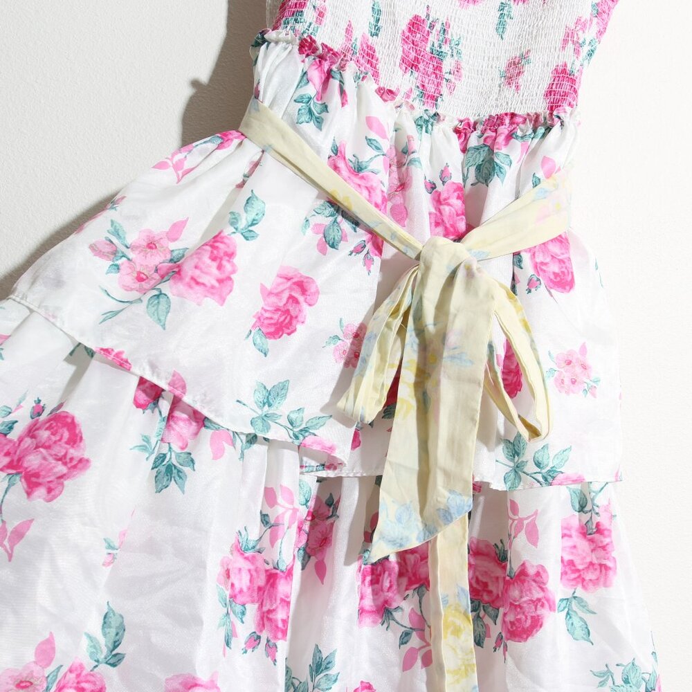 LoveShackFancy x Target Elise Smocked Tiered Dress Floral Midi Smocked Size XS - Picture 8 of 16